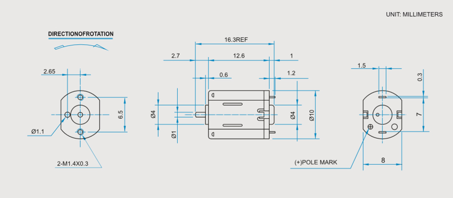 SCFF-M1012贵金属电刷马达产品介绍