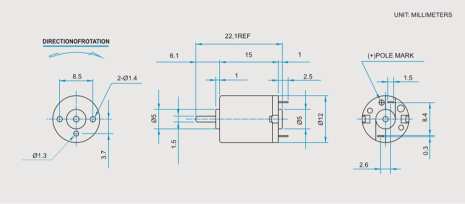 SCRF-1215贵金属电刷马达产品介绍